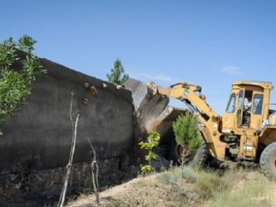 قلع و قمع ۴۲۰۰ متر مربع ساخت و ساز غیرمجاز در ساری