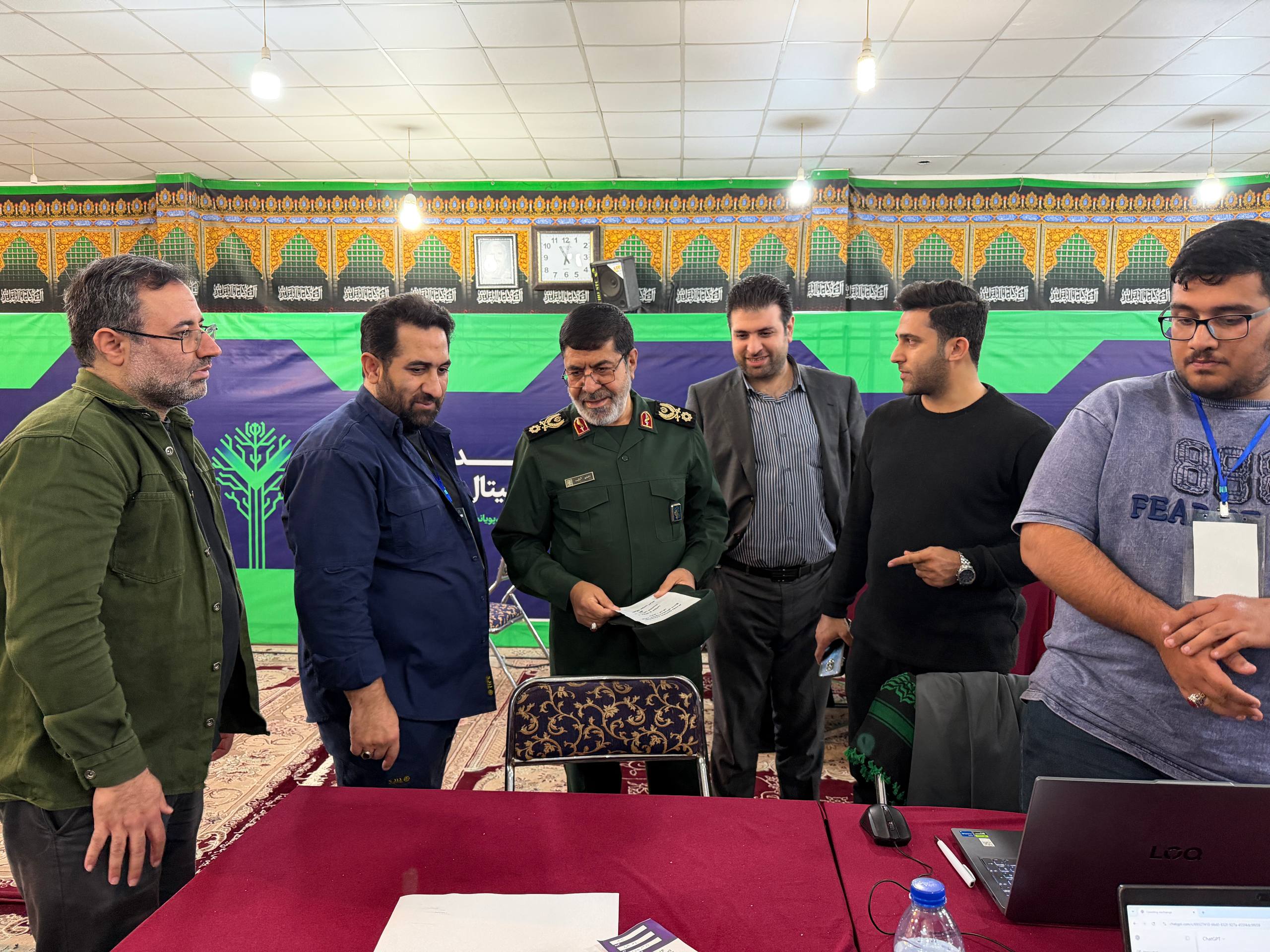 بازدید سردار رمضان شریف از رویداد تولید محتوا در ساری