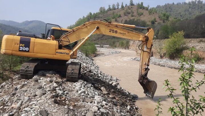 لایروبی رودخانه‌های مازندران برای کاهش خسارات سیلاب آغاز شد