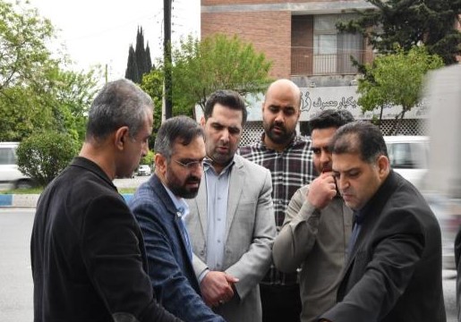 بررسی میدانی وضعیت ترافیکی بلوار فرح‌آباد ساری با حضور شهردار