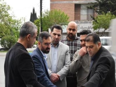 بررسی میدانی وضعیت ترافیکی بلوار فرح‌آباد ساری با حضور شهردار